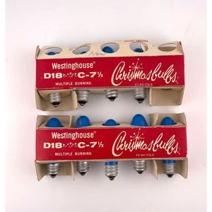 Vintage Westinghouse D18 C-7 1/2 Multiple‎ Burning Christmas Light Bulbs